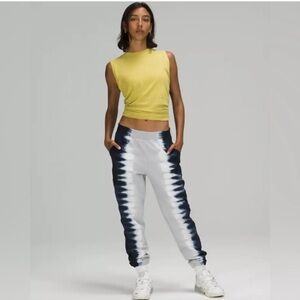 Rare lululemon Tie-Dye Joggers - Blue and White